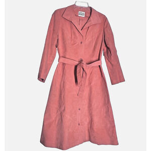 Samuel Robert Vintage Suedecloth Dress Womens Medium (NO TAGS) Retro Shirtwaist